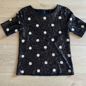 Jcrew sequin tee